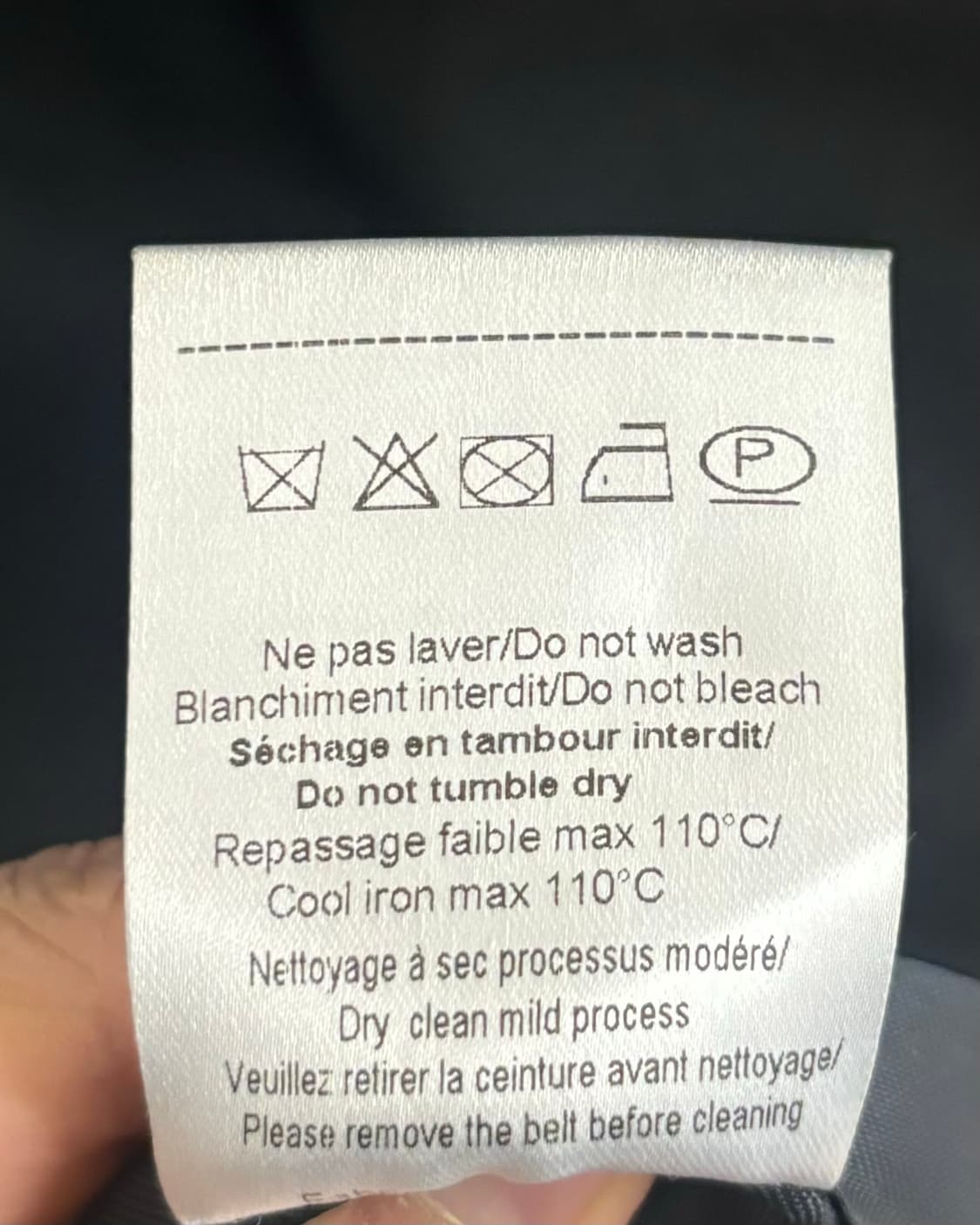 끌로디피에로 블랙 피코트 상품이미지8