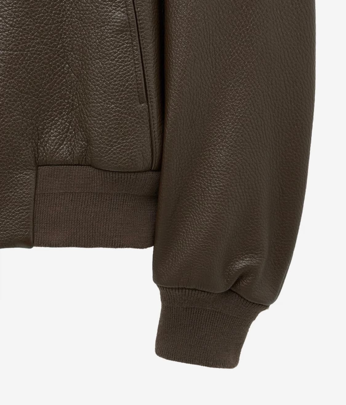 노이어 레더 블루종 브라운 (고트 슈렁큰 레더 블루종) 상품이미지3