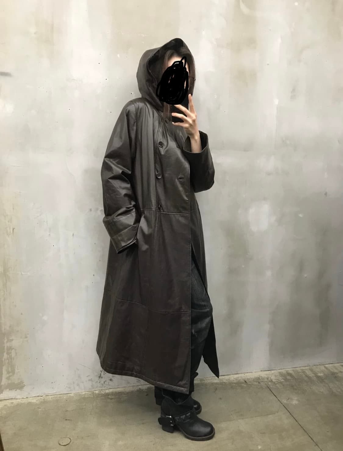 real leader hood long coat 상품이미지1