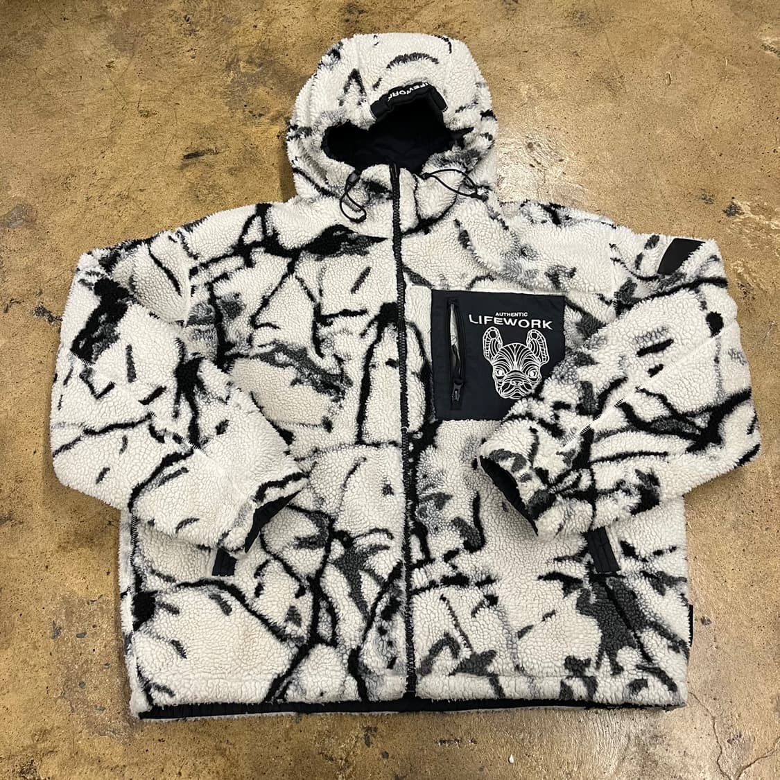 [정품/L] 라이프워크 퀼팅 후드 양면 패딩 블랙 b14 상품이미지2