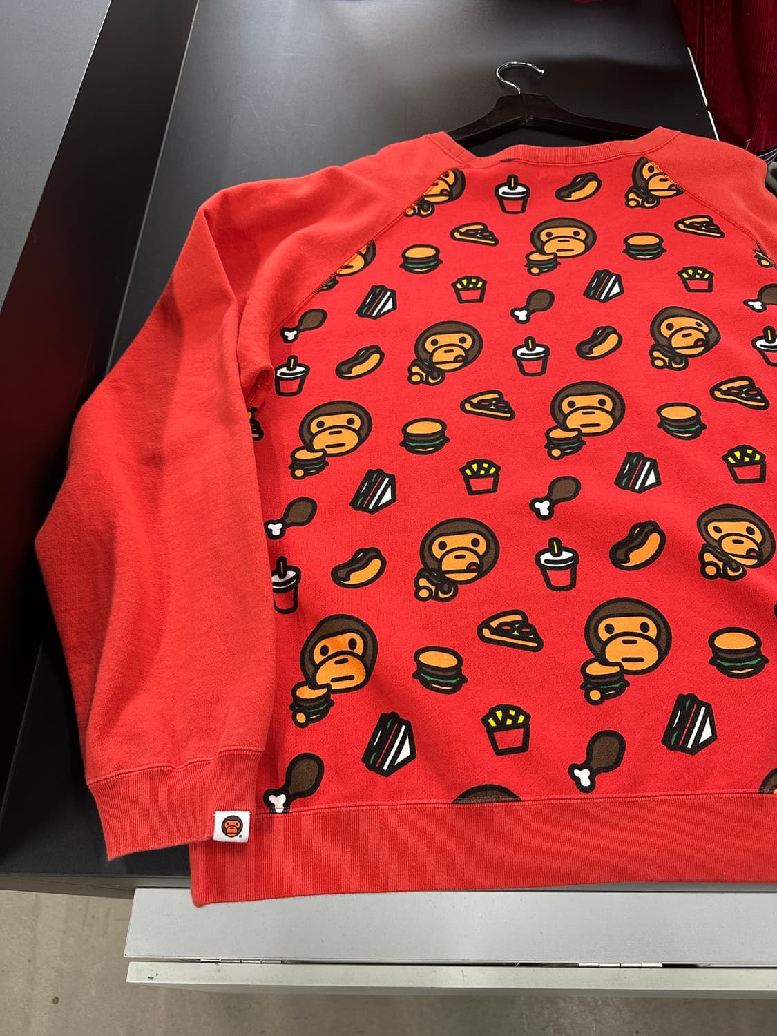 베이프 베이비마일로 정크푸드 크루넥 맨투맨 상품이미지5