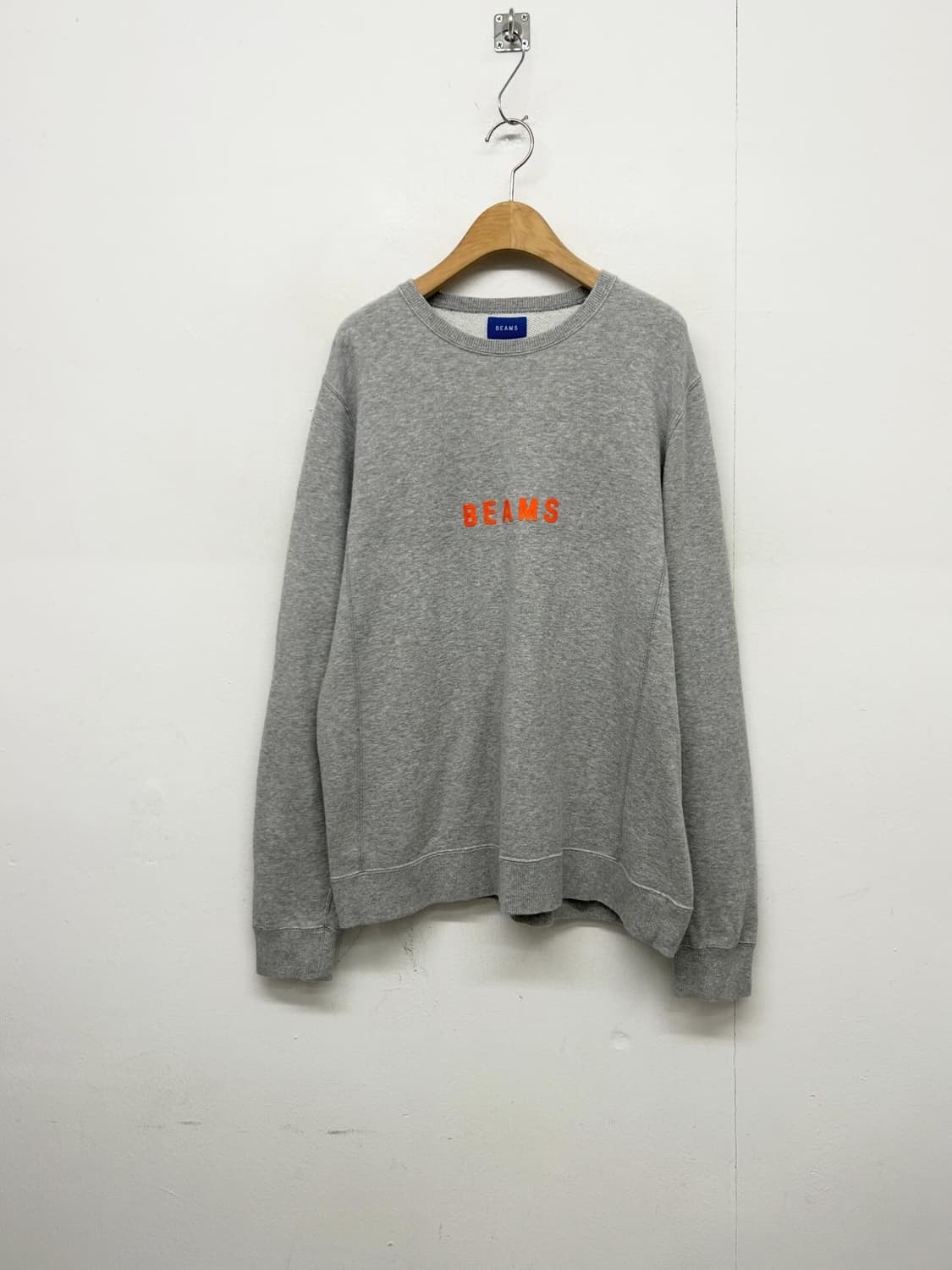 빔즈 BEAMS 회색 맨투맨 (MADE IN JAPAN) 상품이미지1