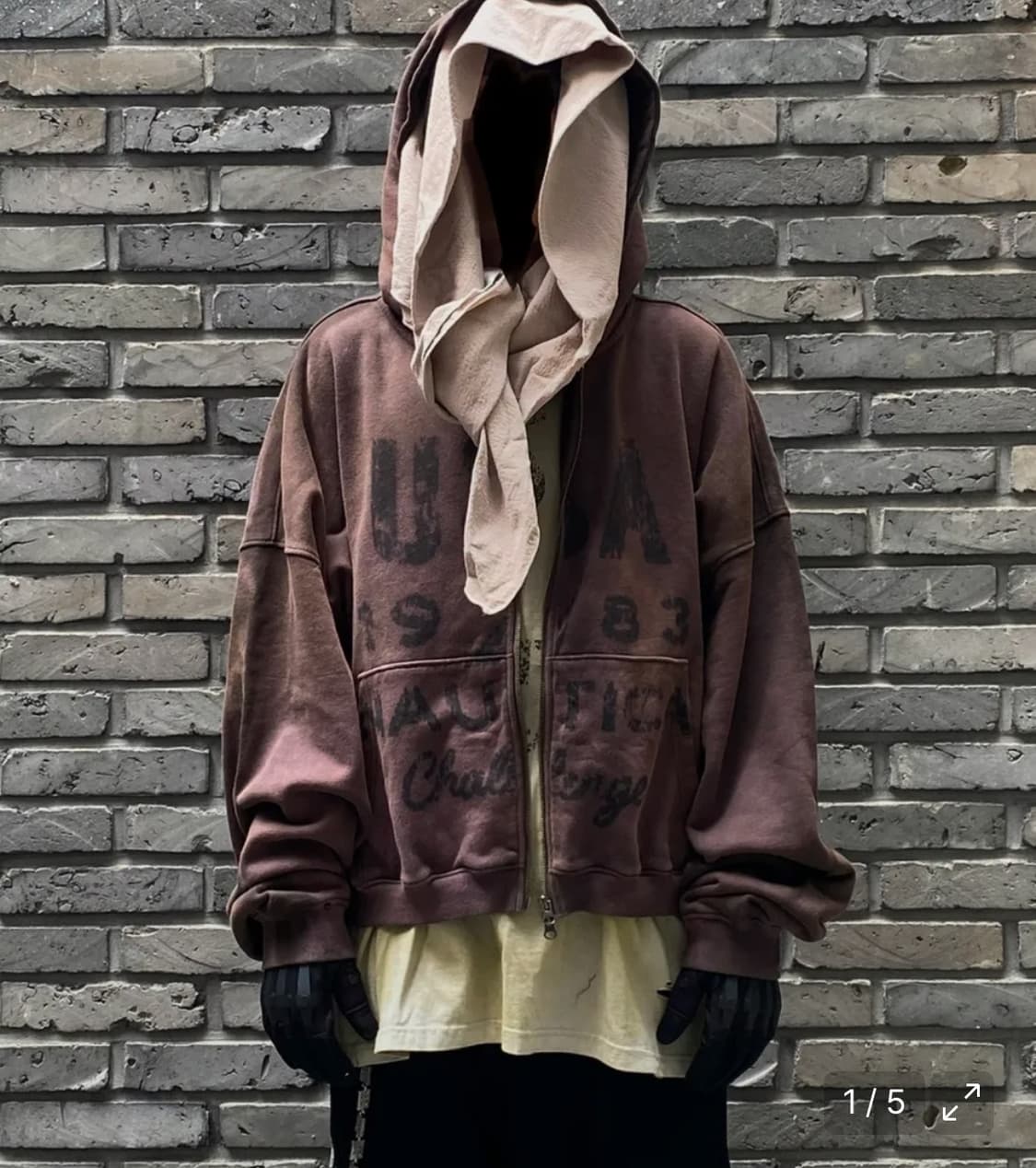 노티카 언더마이카 데미지드 후드집업 상품이미지1