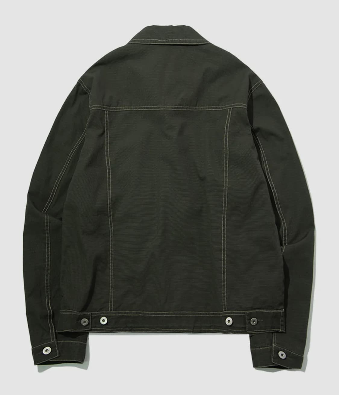 썸플레이스 스티치 코튼 데님 트러커 자켓(카키) 상품이미지2