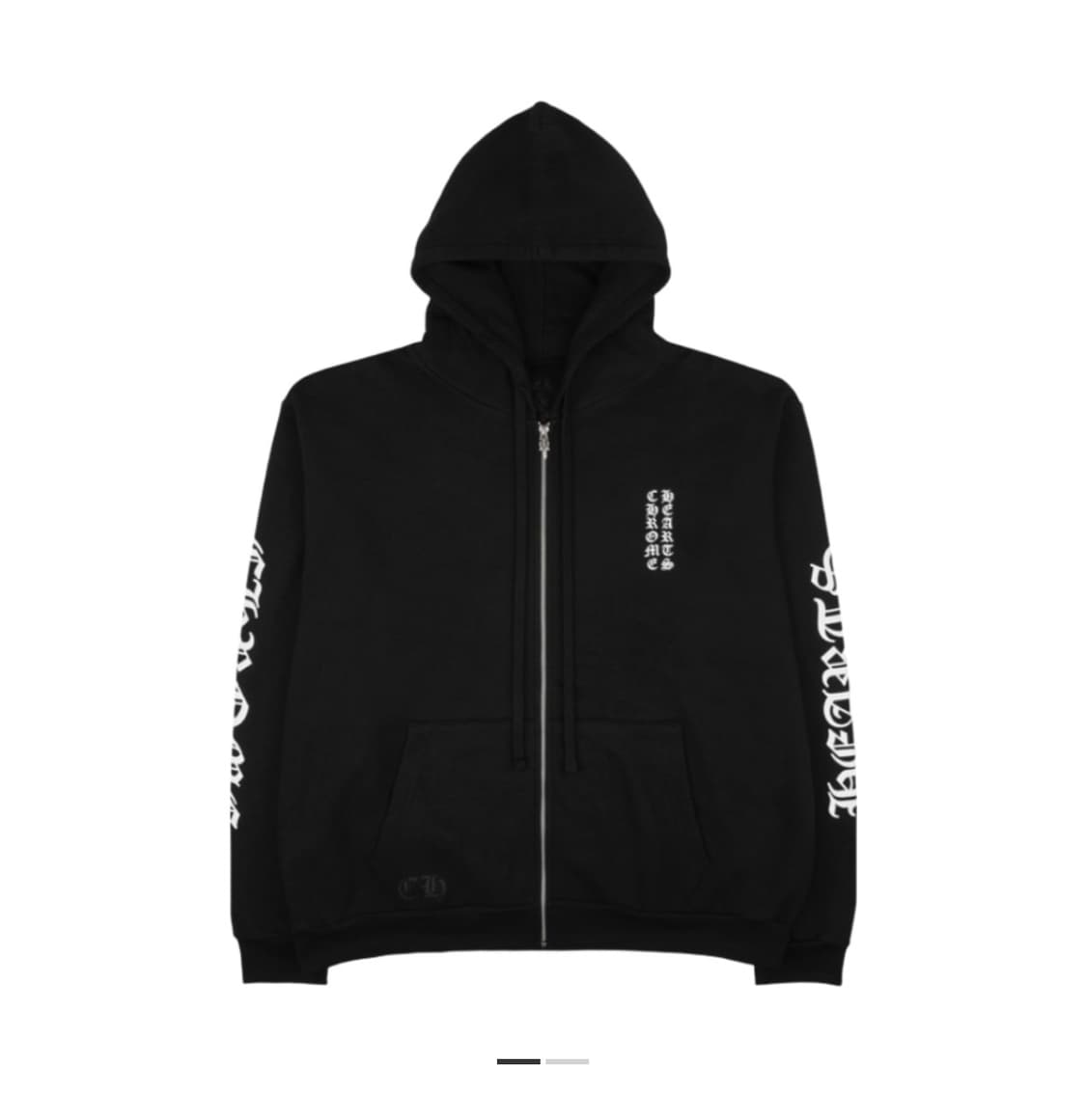 크롬하츠 버티컬 롱 플리스 후드집업 상품이미지1