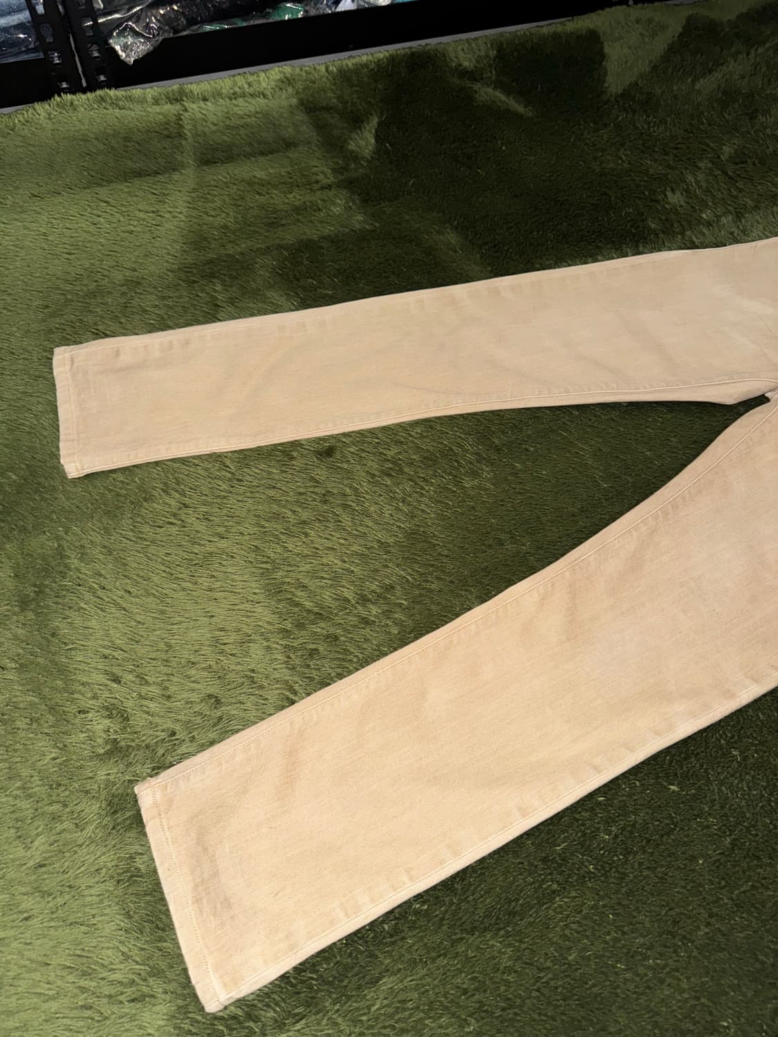 [W28/L34] ARMANI 아르마니 진스 워시드 코튼 팬츠 베이지 상품이미지6