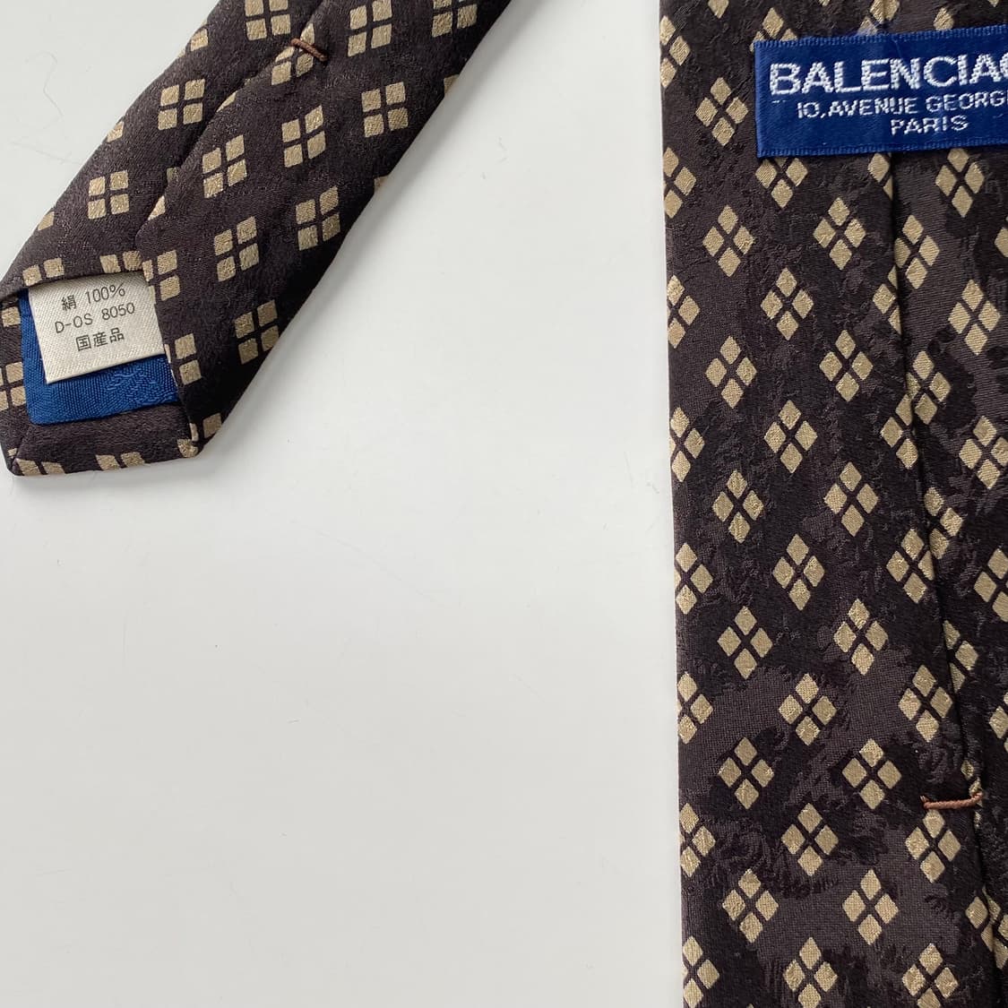 BALENCIAGA 발렌시아가 정품 명품 넥타이 8.1cm 상품이미지6