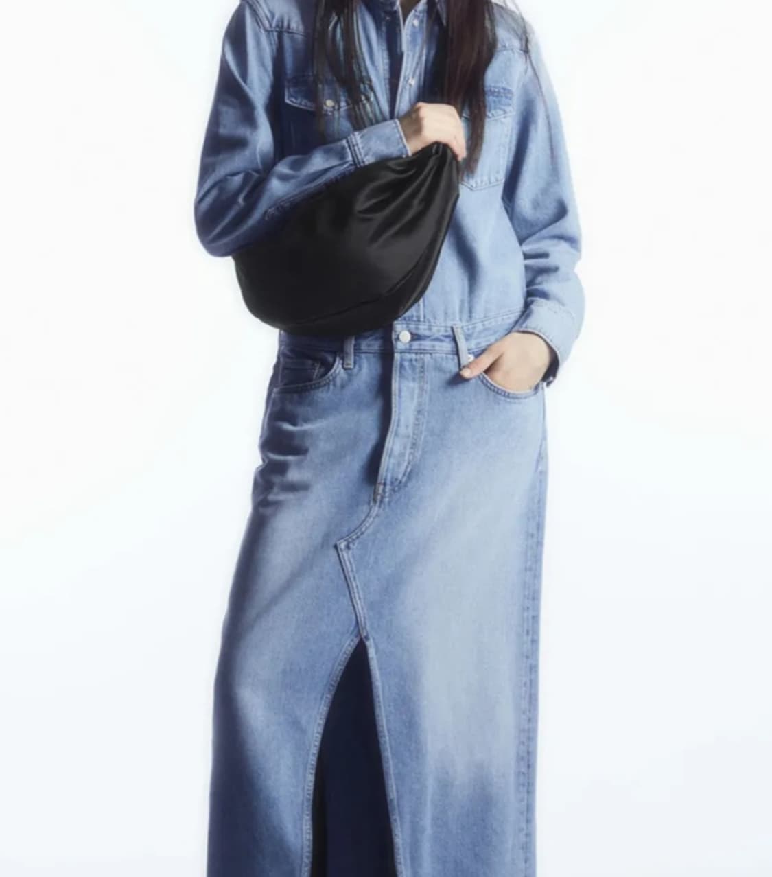 새상품) cos 나일론 크로스바디백 블랙 상품이미지5