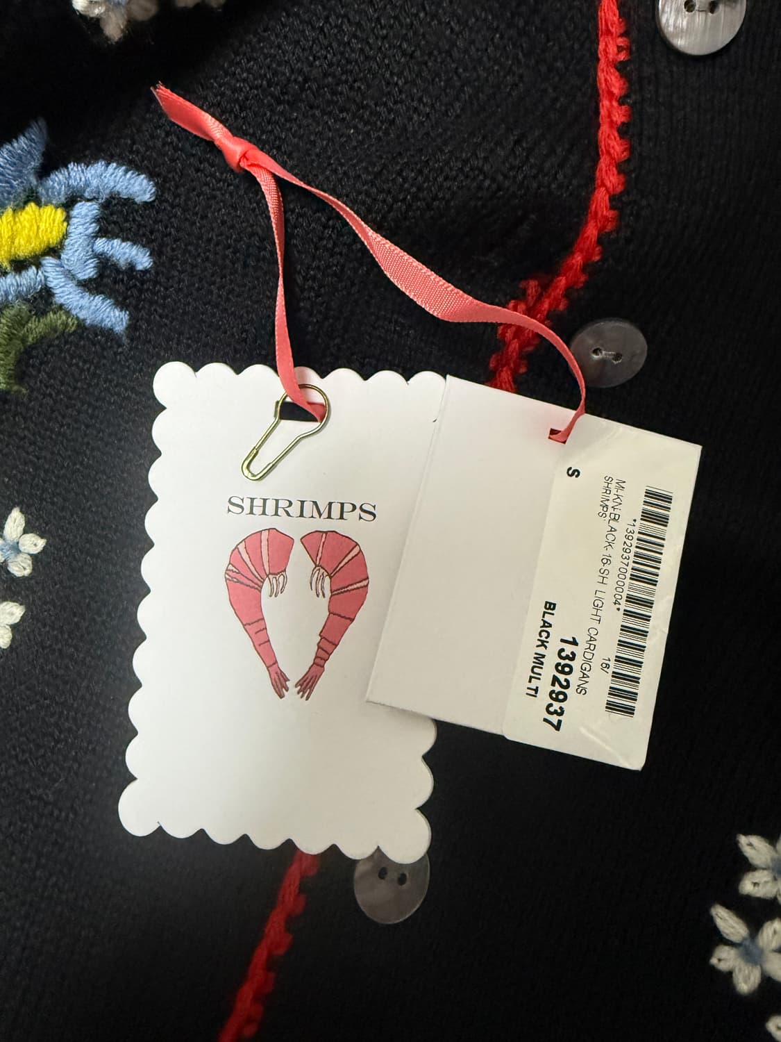 쉬림프 shrimps 꽃 자수 가디건  상품이미지8