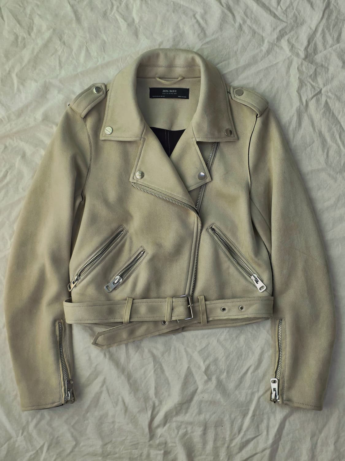 ZARA 자라 베이직 스웨이드st 라이더 자켓 상품이미지1