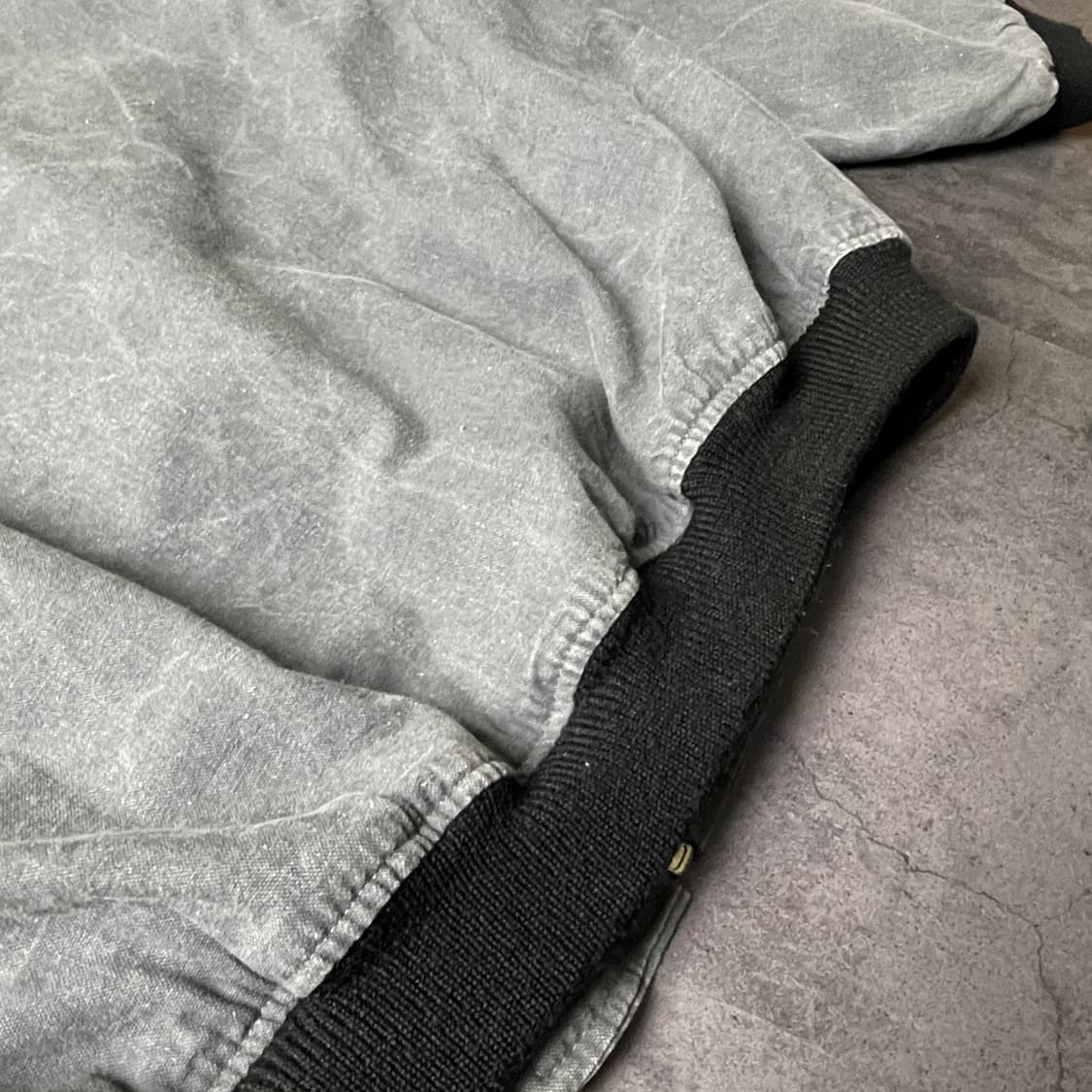 UNKNOWN 빈티지 그레이그린 브이넥 봄버 자켓 A00405 상품이미지9