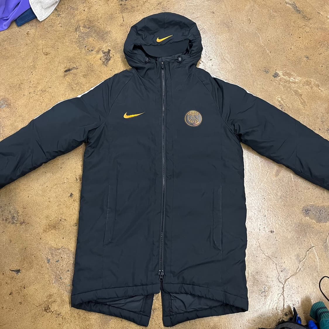 [정품/L] 나이키 파리생제르망 블랙 패딩 자켓 b14 상품이미지3