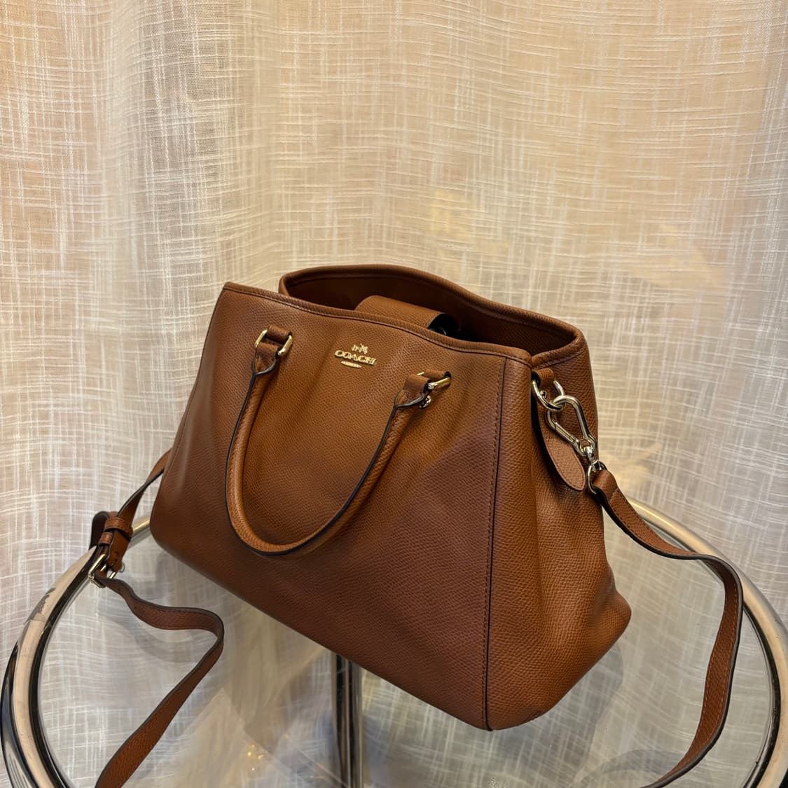 정품 코치 가죽 투웨이 토트백     상품이미지3