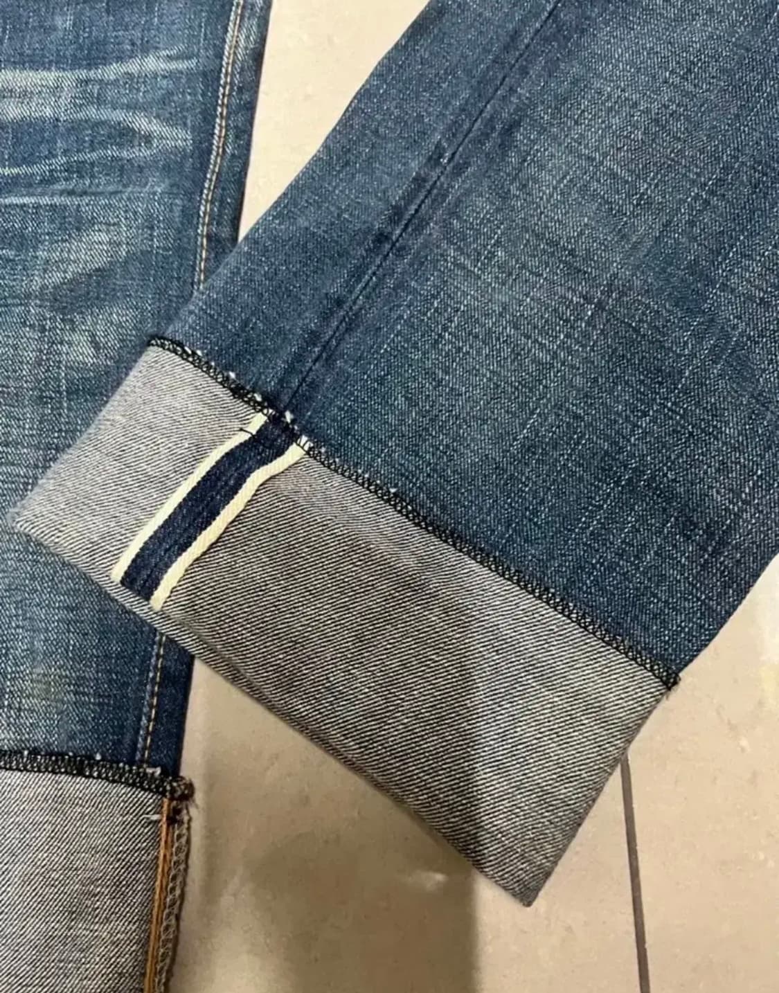 더블알엘 로우 스트레이트 셀비지 데님 30사이즈 상품이미지3