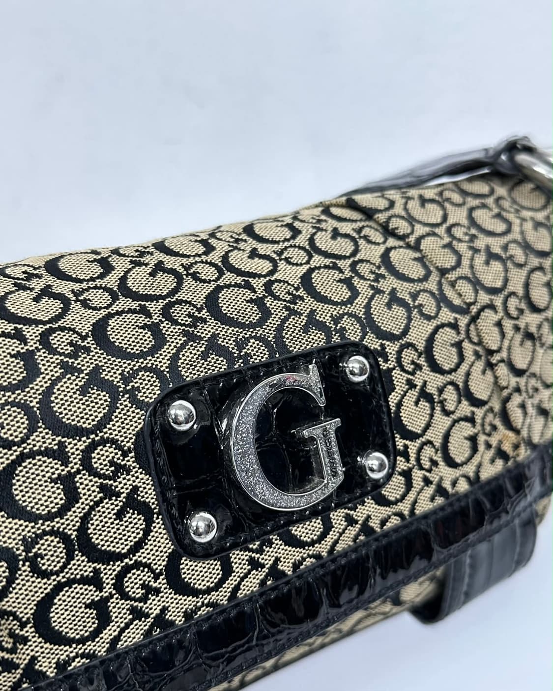 게스 아카이브 00s Y2K 패턴 숄더백 상품이미지8