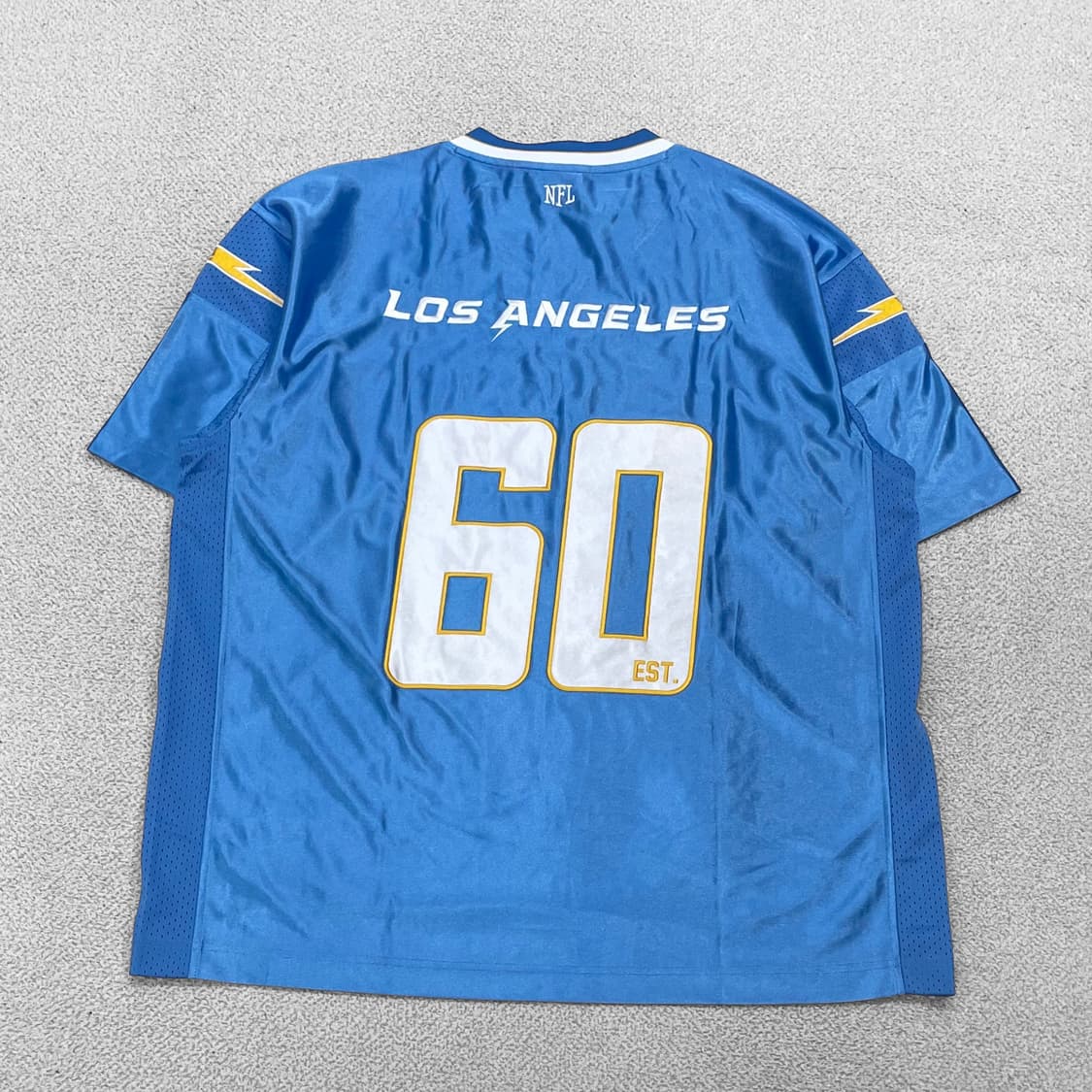 NFL 로스엔젤레스 차저스 플레이어 져지 반팔 스카이블루 상품이미지2