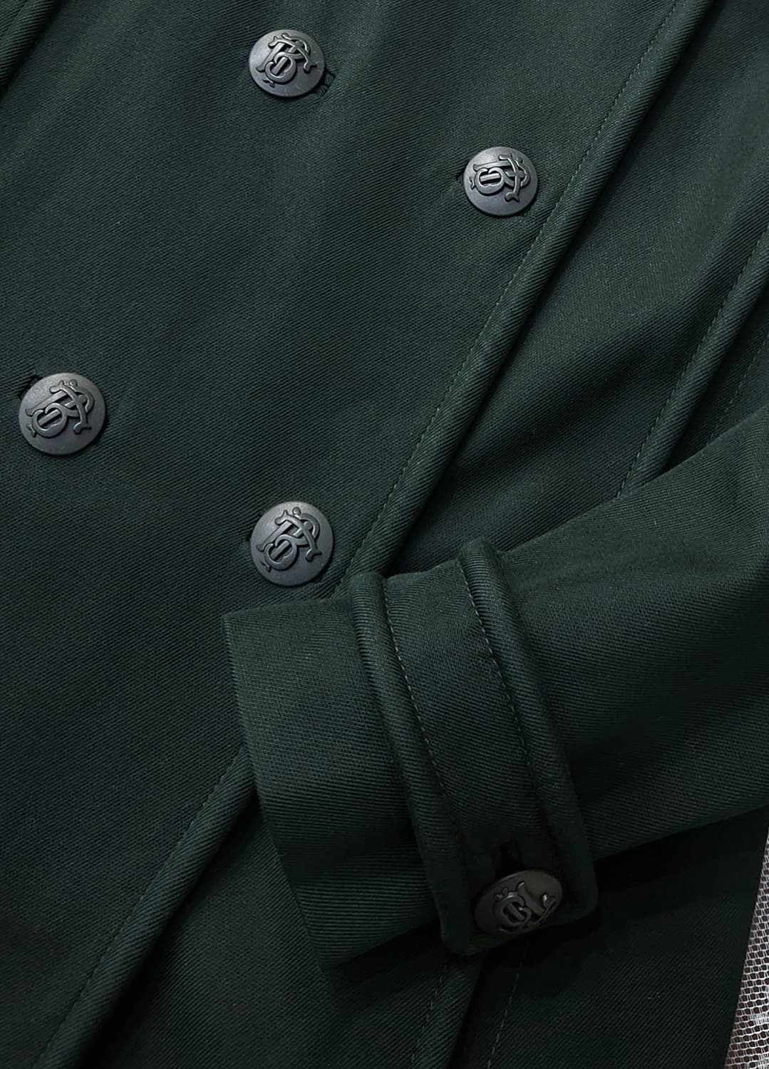 (새상품급)토리버치 코튼 트윌 더블 롱코트 상품이미지5