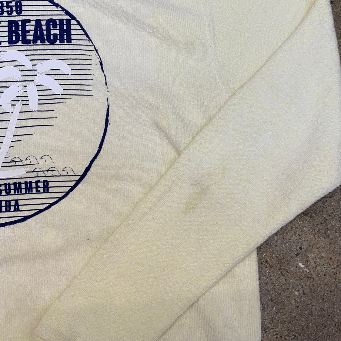 미국 빈티지 비치 프린팅 니트 맨투맨 상품이미지3