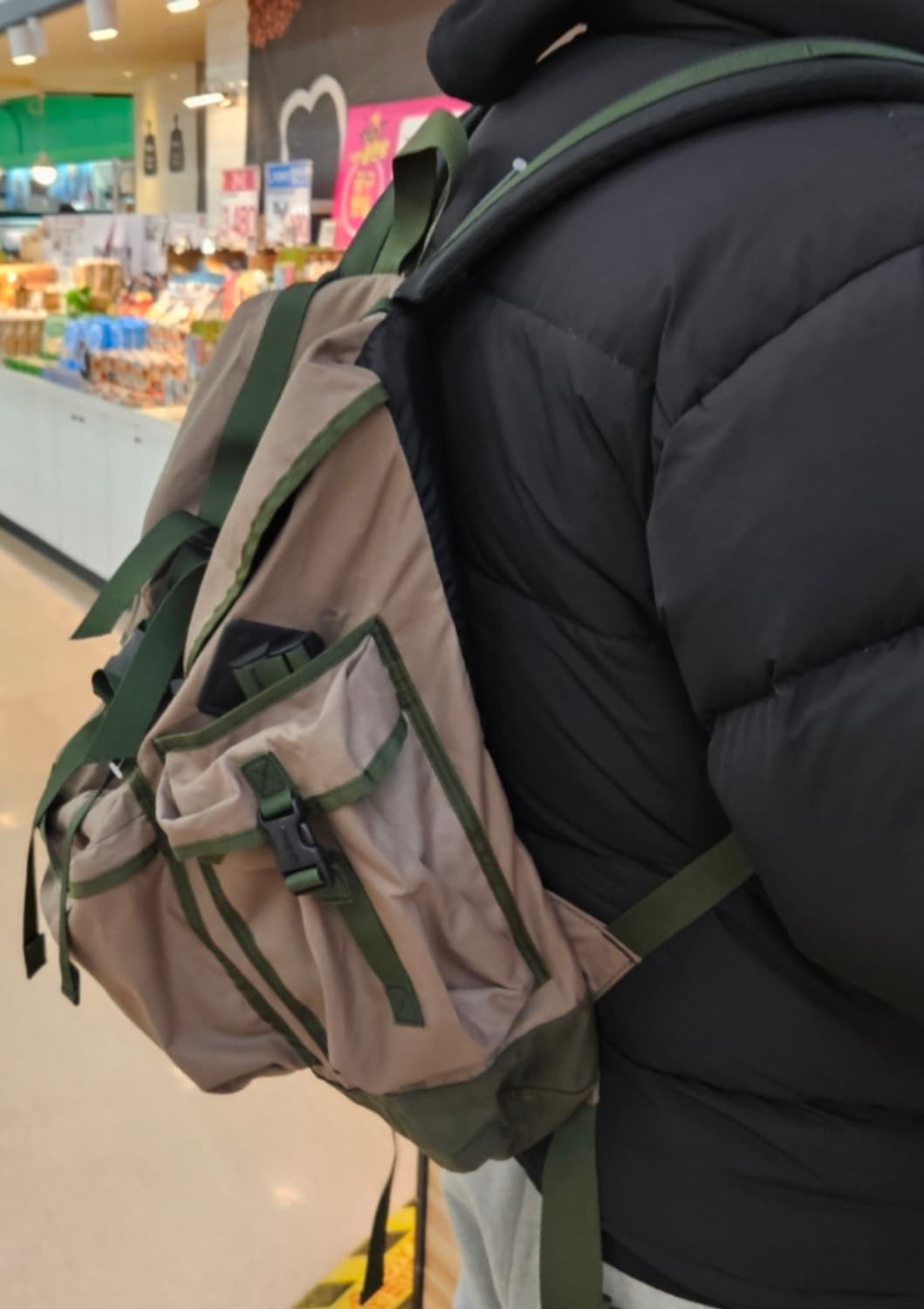 엘엘빈 백팩/L.L.Bean 빈티지(카키 브라운) 가방/00s/y2k 상품이미지7