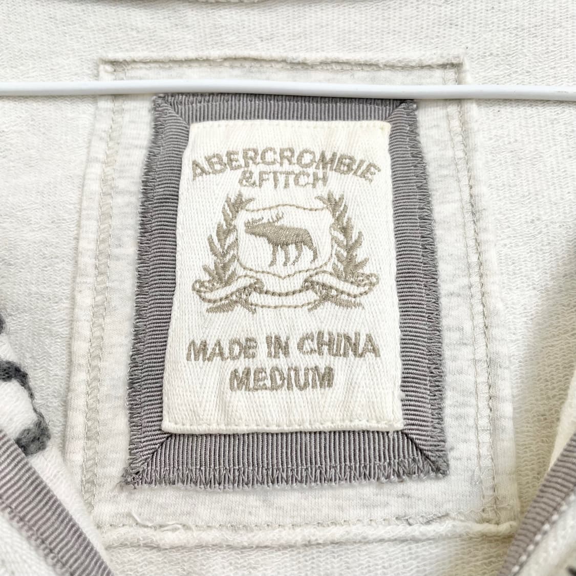 Abercrombie 아베크롬비 오트밀 딱붙 후드집업 아베후집 아베후드 상품이미지7