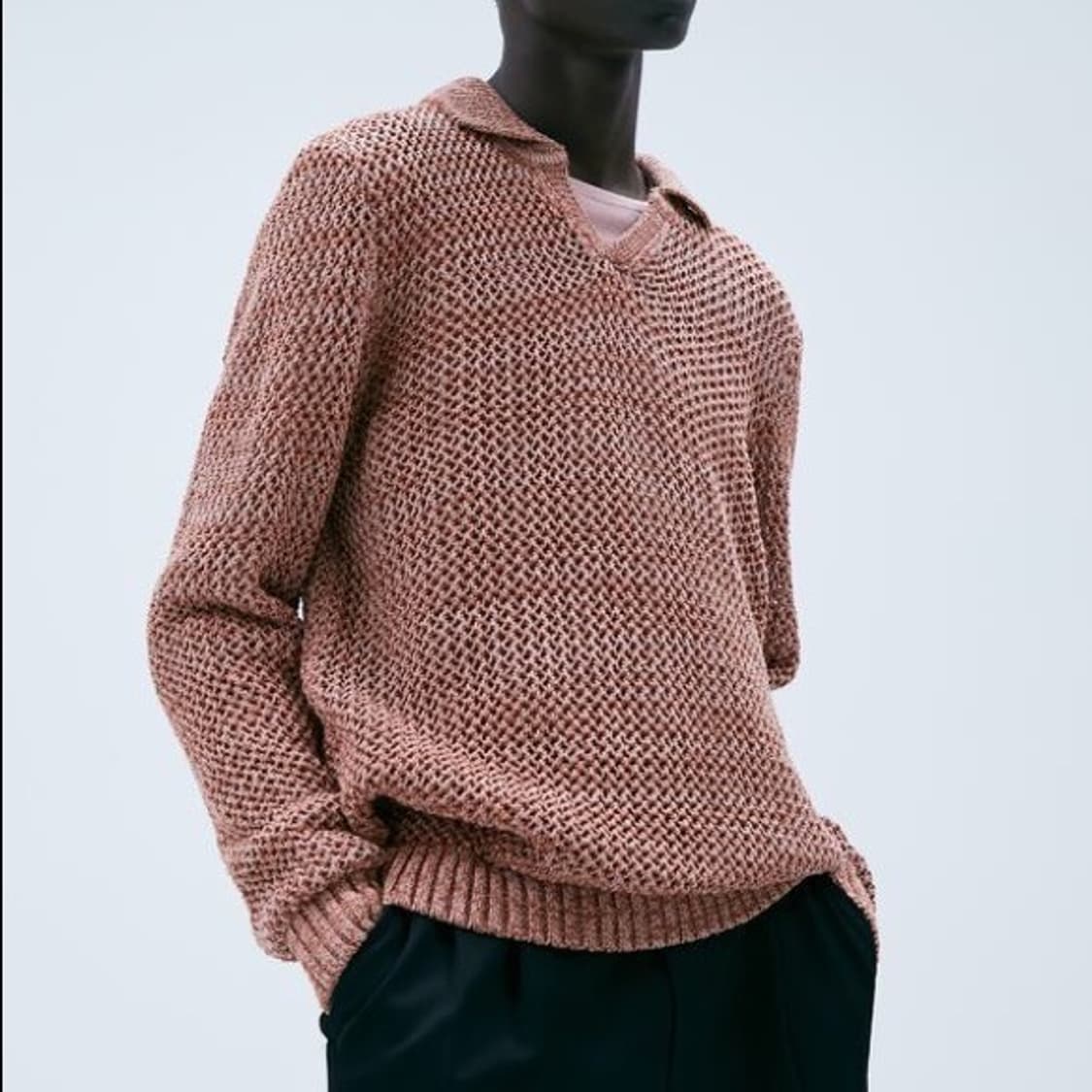 자라 그물 카라 니트 상품이미지7