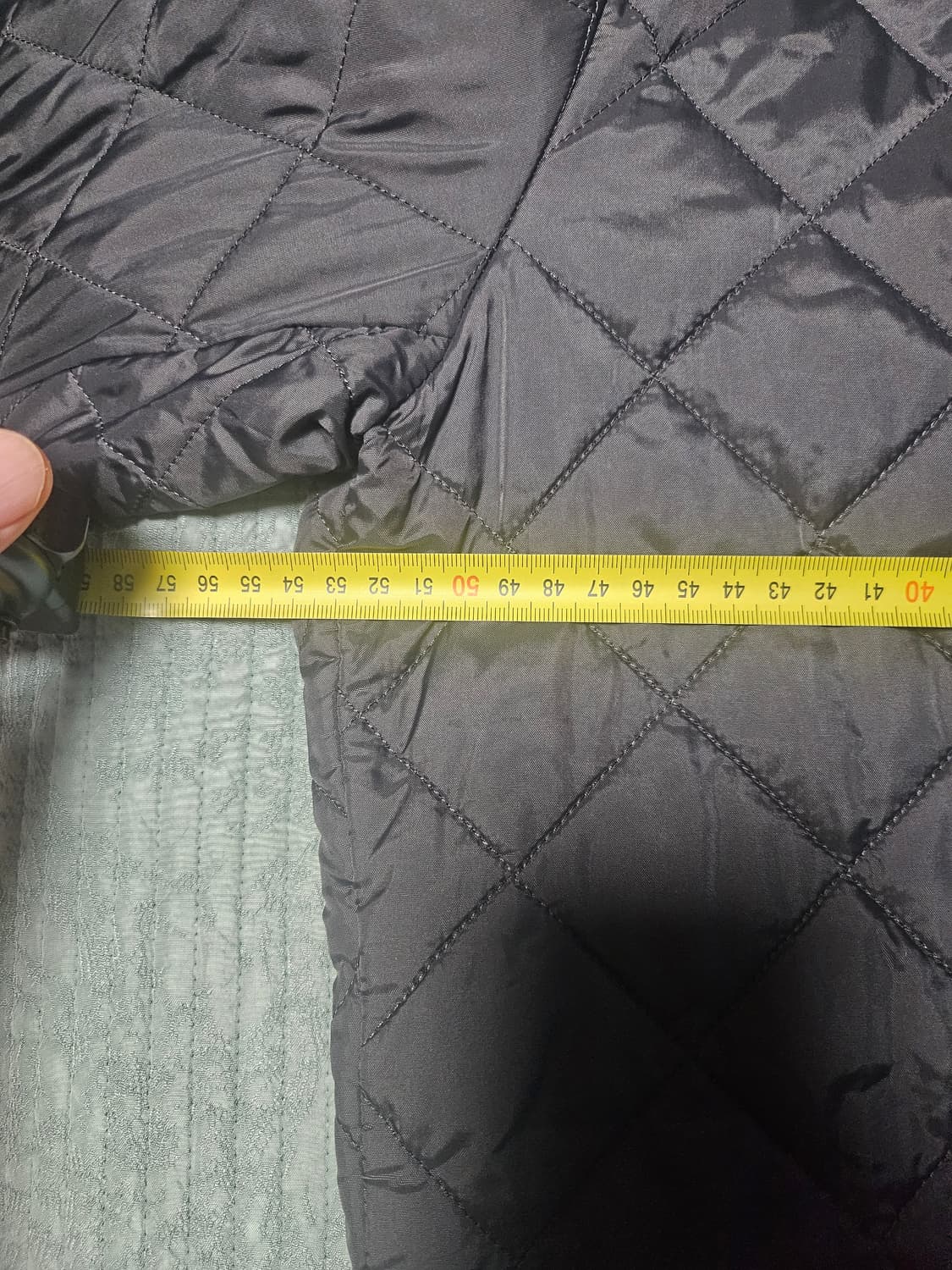 (M)바버 퀄팅 자켓 챠콜 상품이미지4