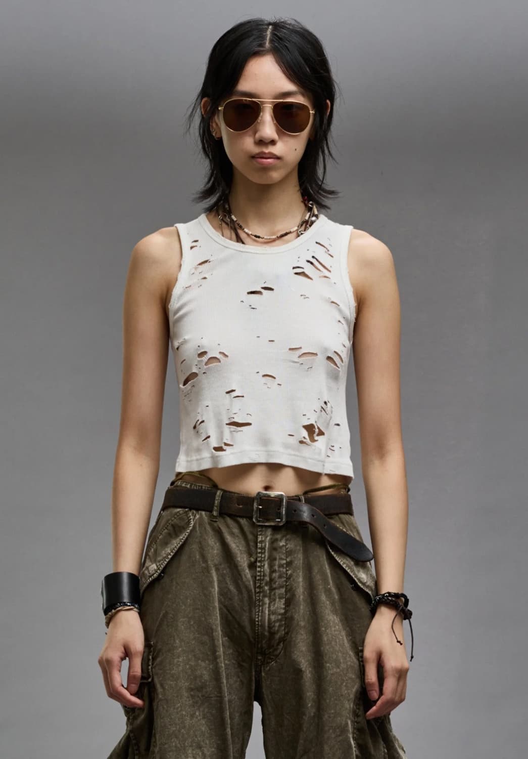 R13 DISTRESSED TANK 상품이미지1