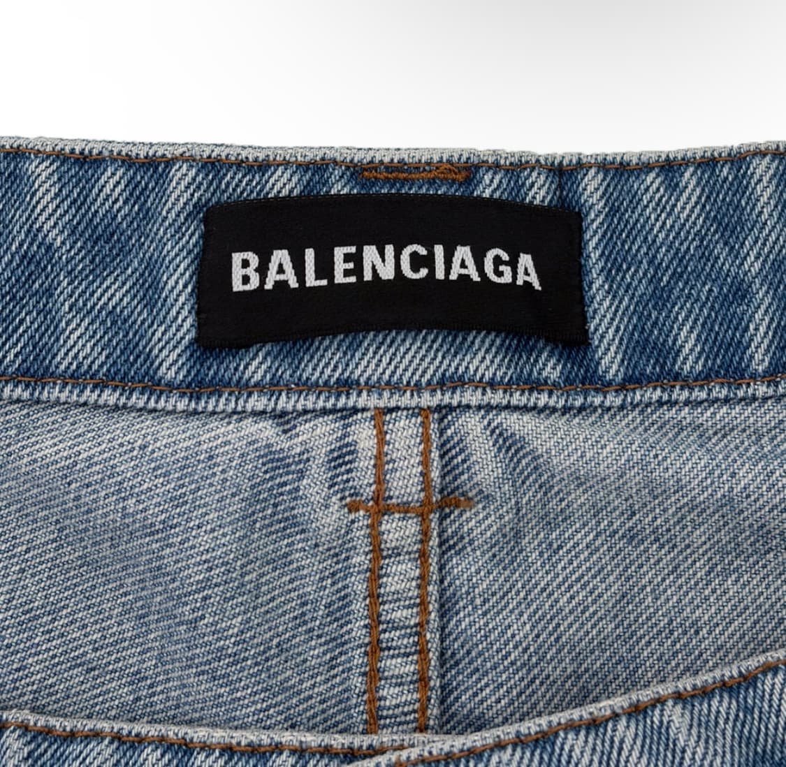 [31] 발렌시아가 남성 스케이터 데님 버뮤다 하프 반바지 쇼츠 연청 상품이미지6
