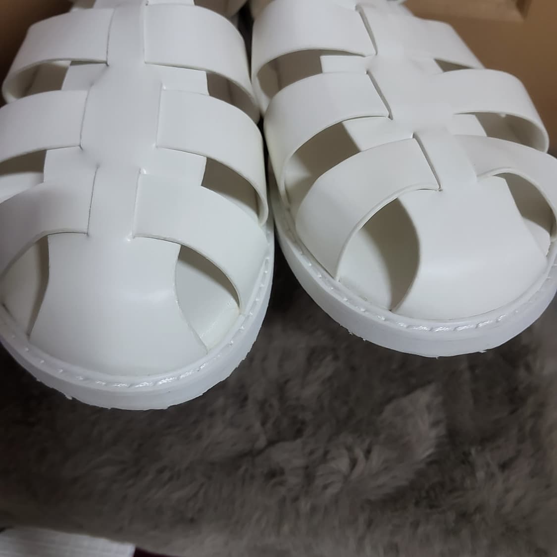 새상품 스테파노로시 남자 샌들 샌달 280 화이트 글래디에디터 피셔맨 상품이미지5