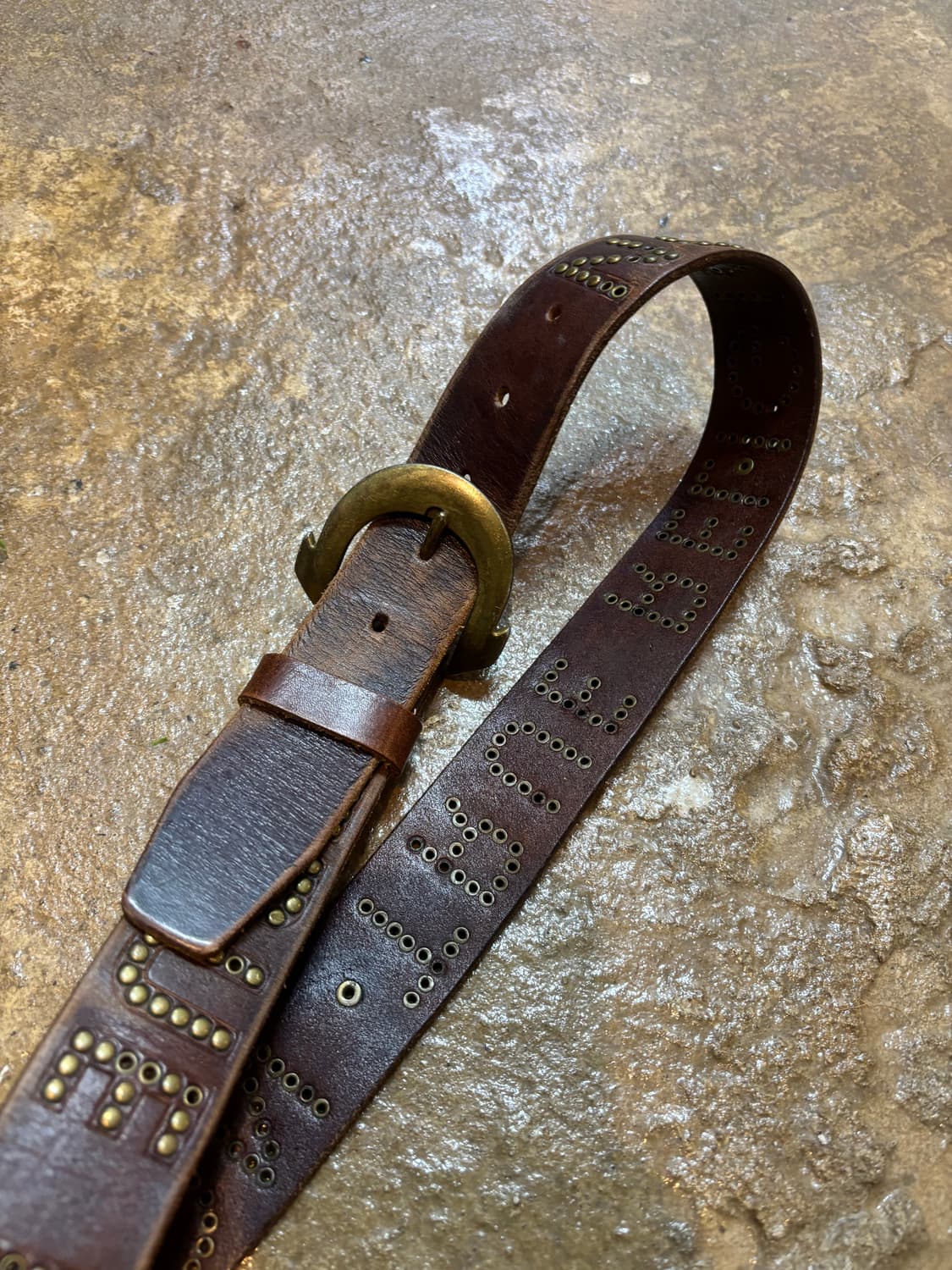 트루릴리전 빈티지 통가죽 벨트 상품이미지7