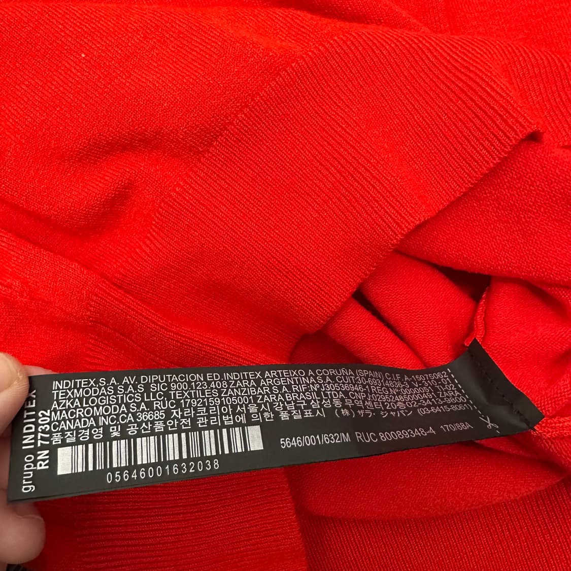 [새상품] ZARA 자라 여성 니트 레드 M 상품이미지9