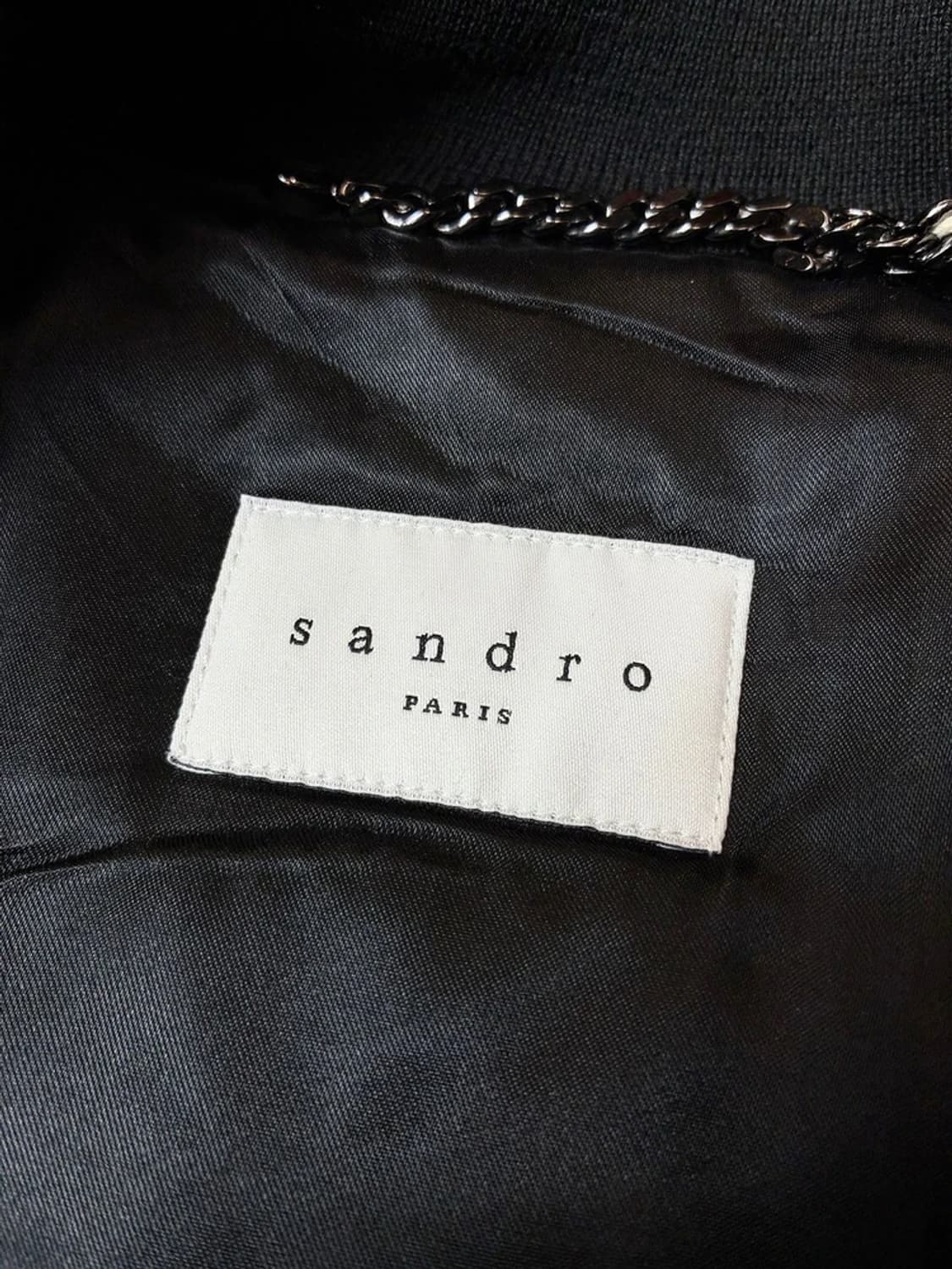 산드로옴므 테디 봄버 울 바시티 자켓 PN6524 상품이미지5