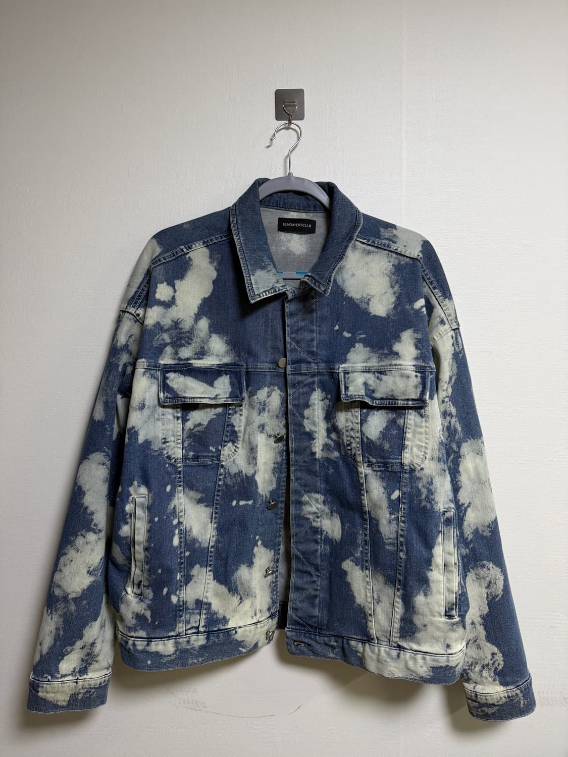 선데이오프클럽 블리치드 데님 자켓 상품이미지1