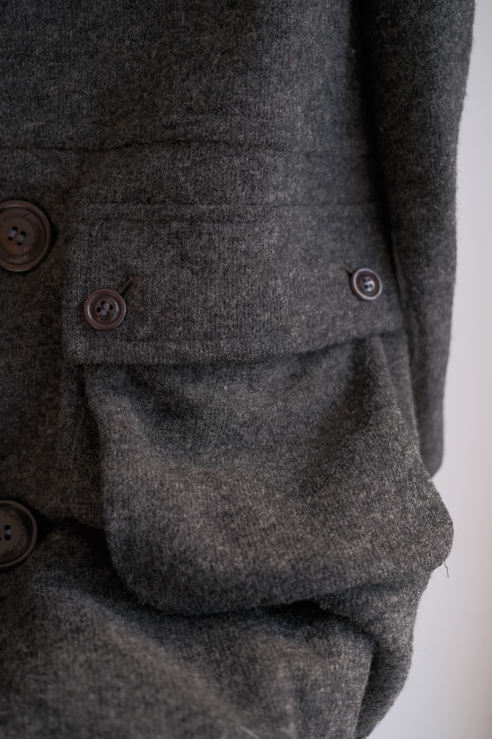 Big button hood wool coat  상품이미지7