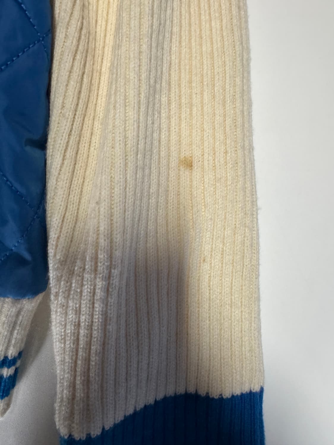 여성 루이까스텔 퀄팅 암패치 귀여운 니트 집업 S 상품이미지5