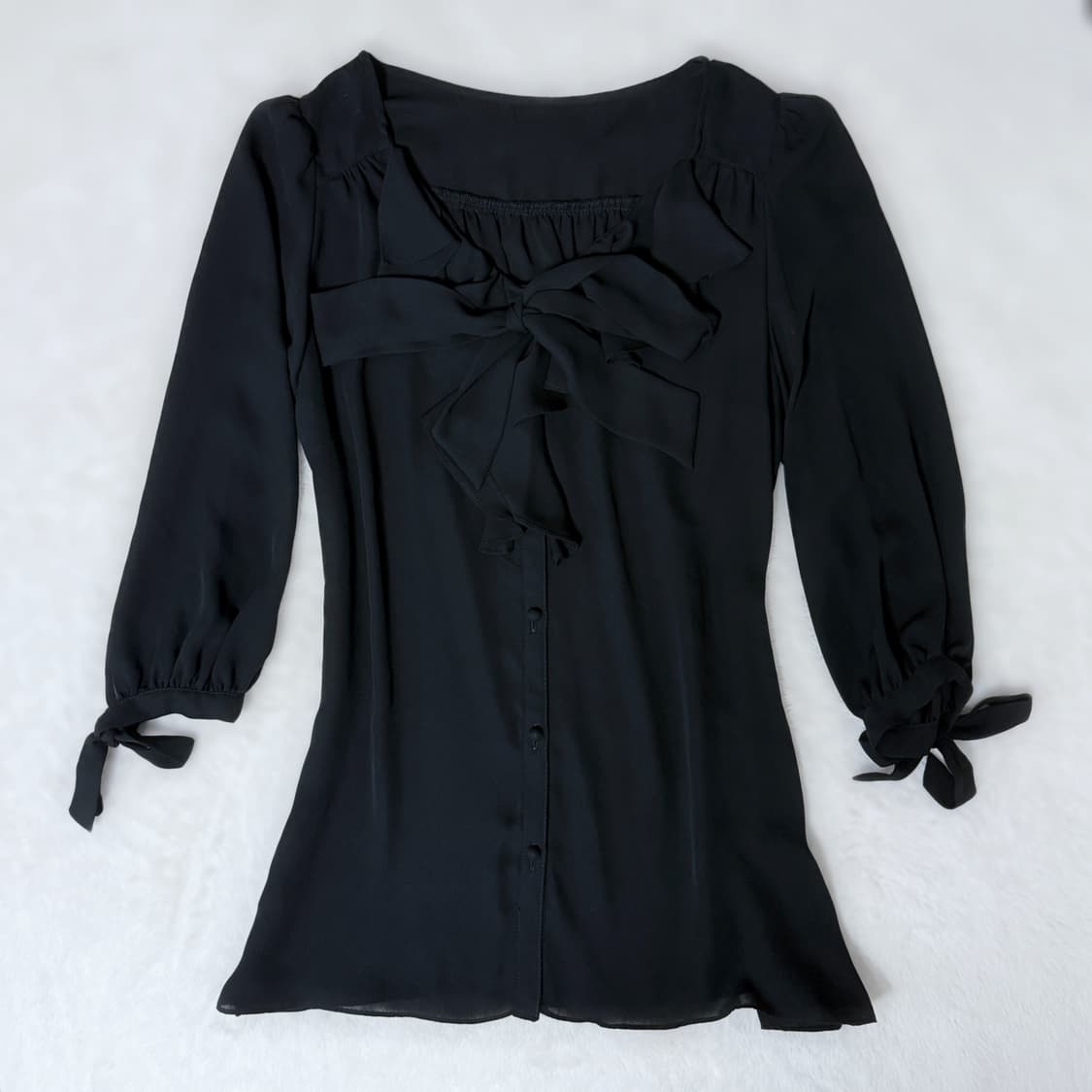 Grace Class 히메갸루 오네갸루 리본 로걀 블라우스 ≽^•⩊•^≼ 상품이미지1