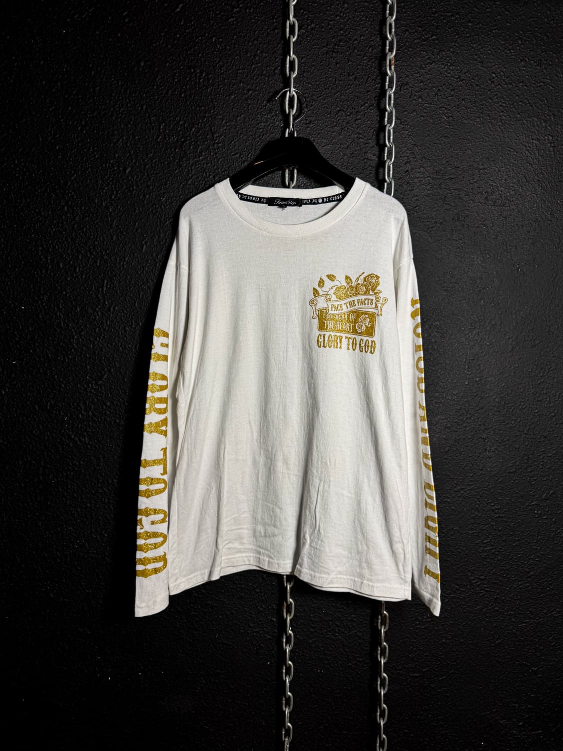 White gold lettering long sleeve 상품이미지2