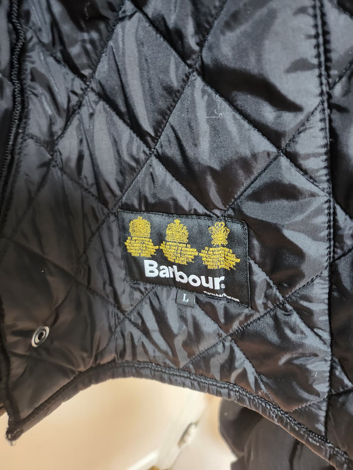 Barbour의 블랙 퀼팅 자켓 상품이미지4