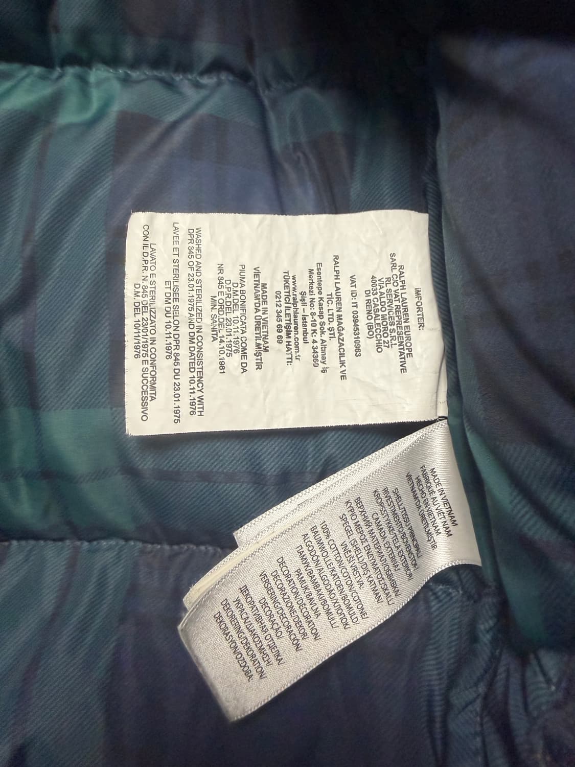 폴로 랄프로렌 코듀로이 패딩 상품이미지4