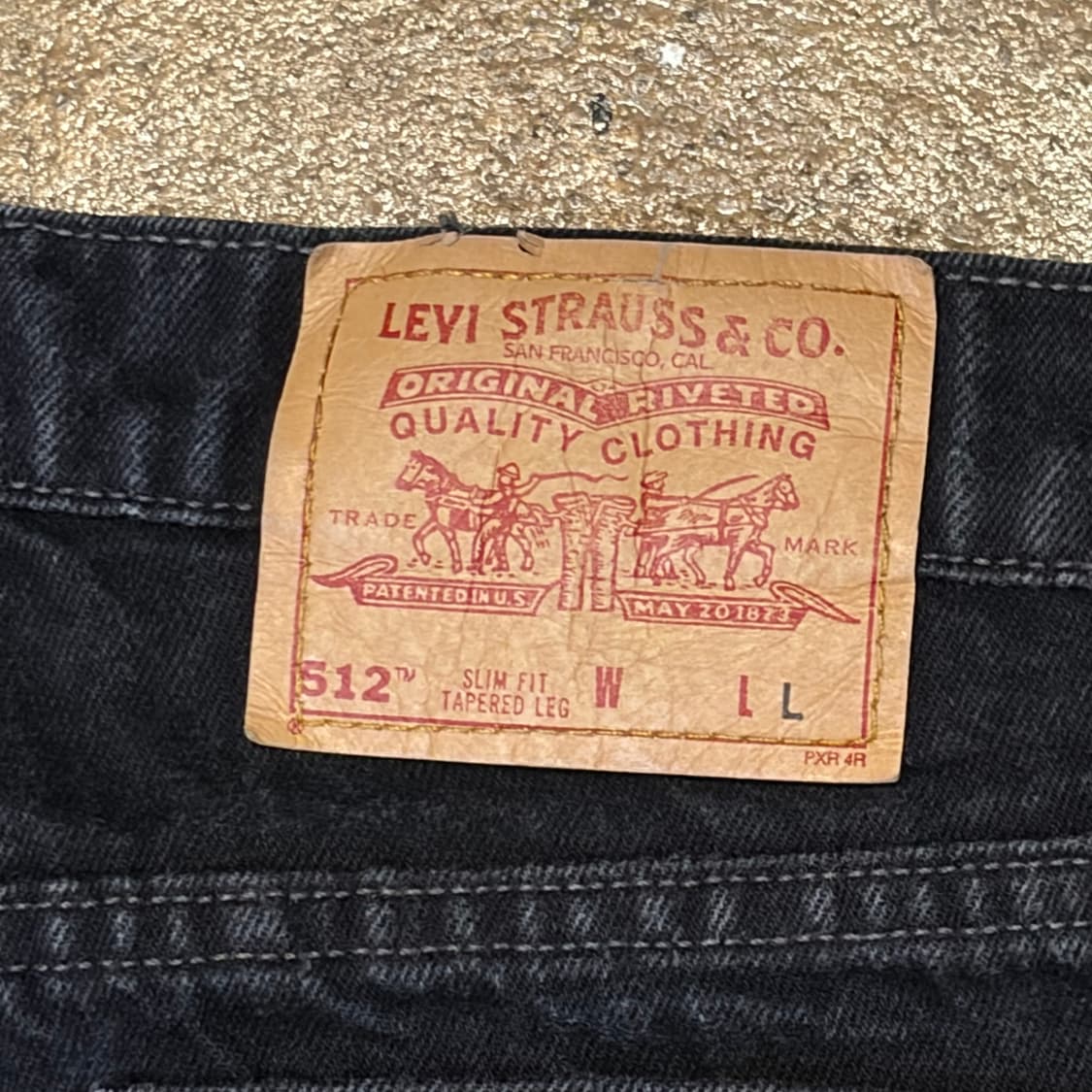 90s Made in USA 빈티지 리바이스 512 블랙진 청바지 상품이미지9