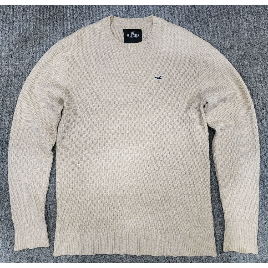 홀리스터 로고 라운드넥 니트 L 상품이미지1