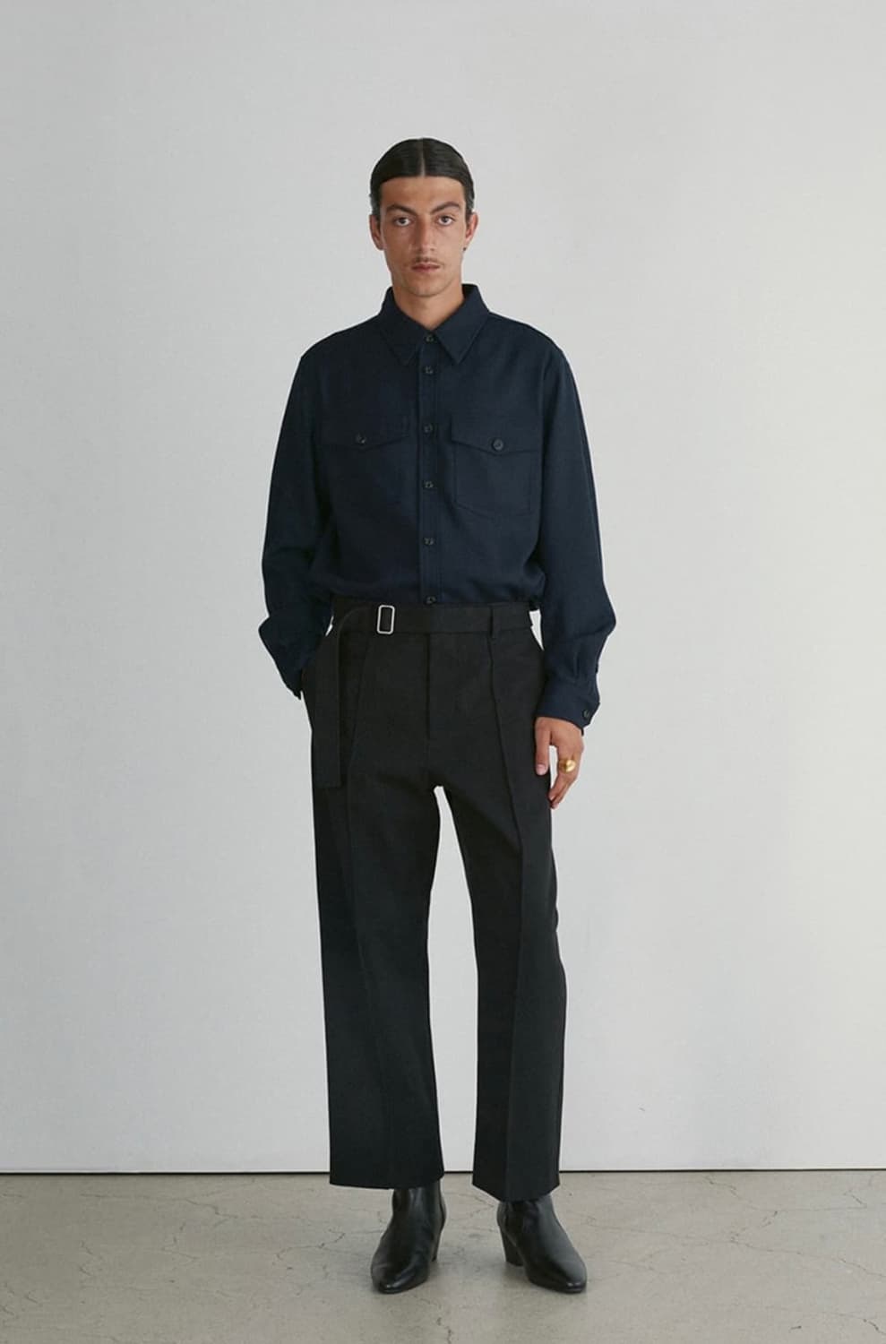 렉토 벨트디테일 코튼팬츠 삽니다(L) 상품이미지1