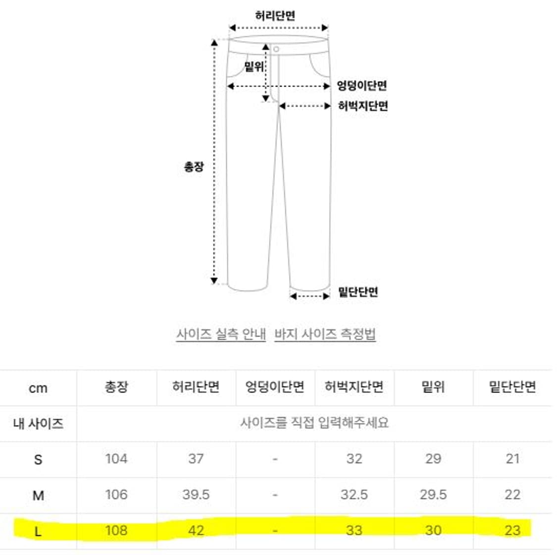 새제품급 L) 애프터프레이 스트레이트 워시드 슬래쉬 데님 진스 차콜 상품이미지5