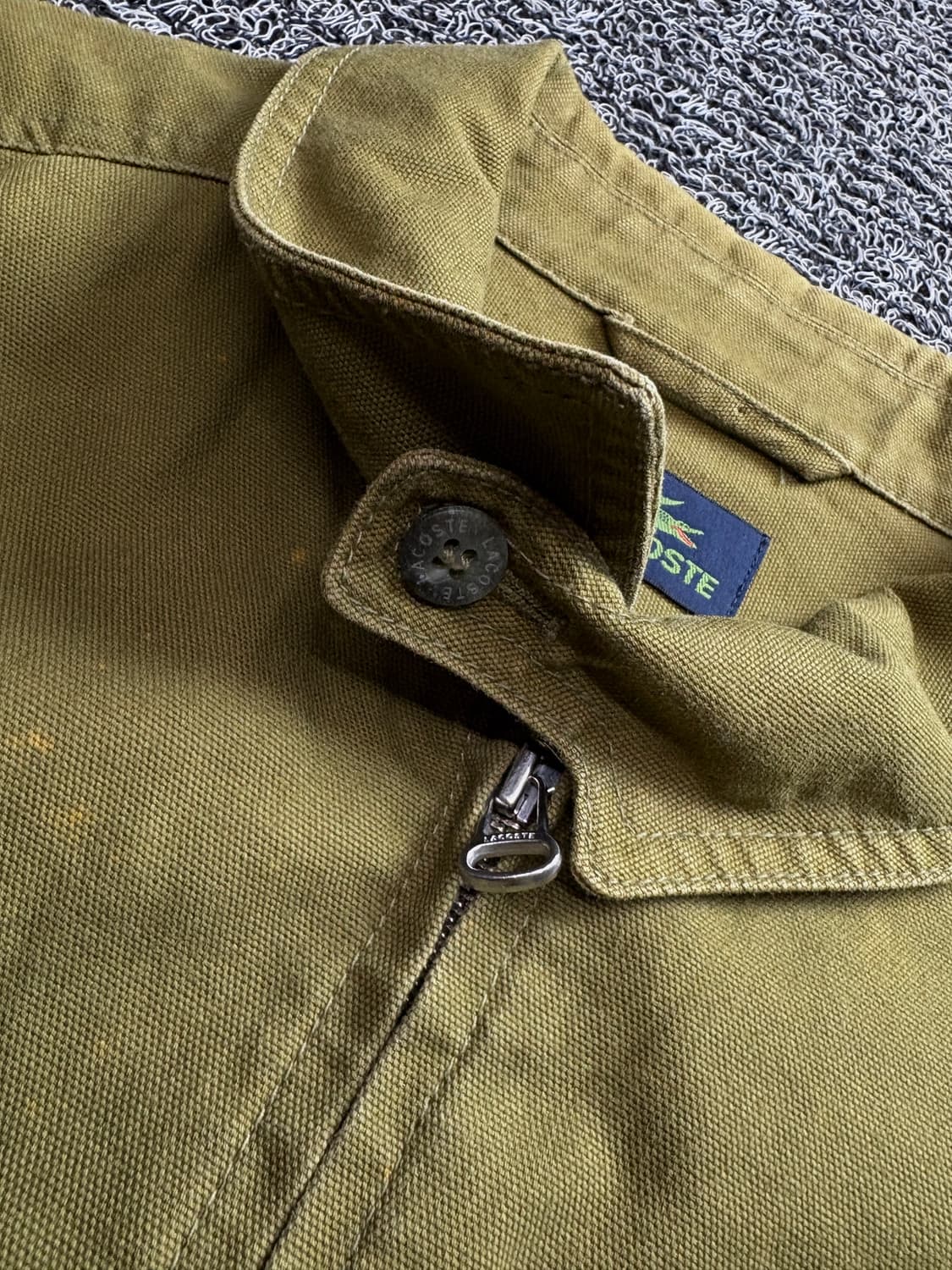 라코스테 금장로고 트윌 코튼 미니멀 스윙톱 자켓 2600 상품이미지5