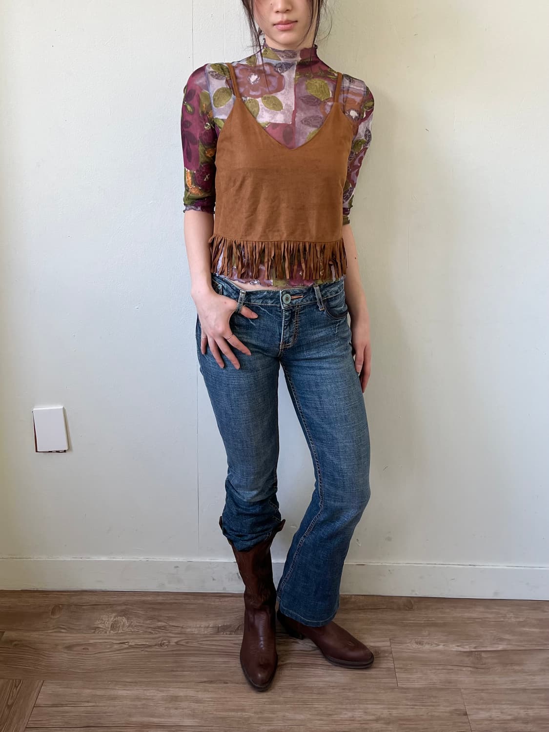 Emsexcite 프린지 뷔스티에 상품이미지4