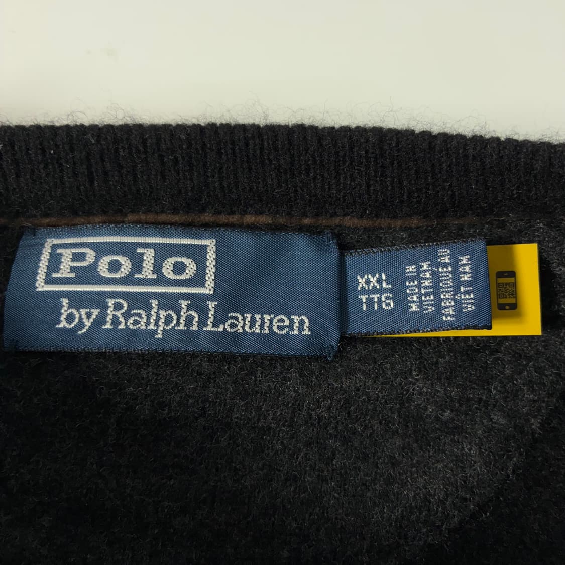 Polo  폴로 랄프로렌 신형 QR 자수 블랙 울니트 상품이미지4