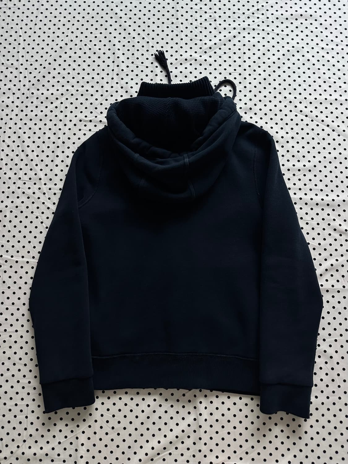 아베크롬비 버튼업 로고 후드집업 네이비 상품이미지3