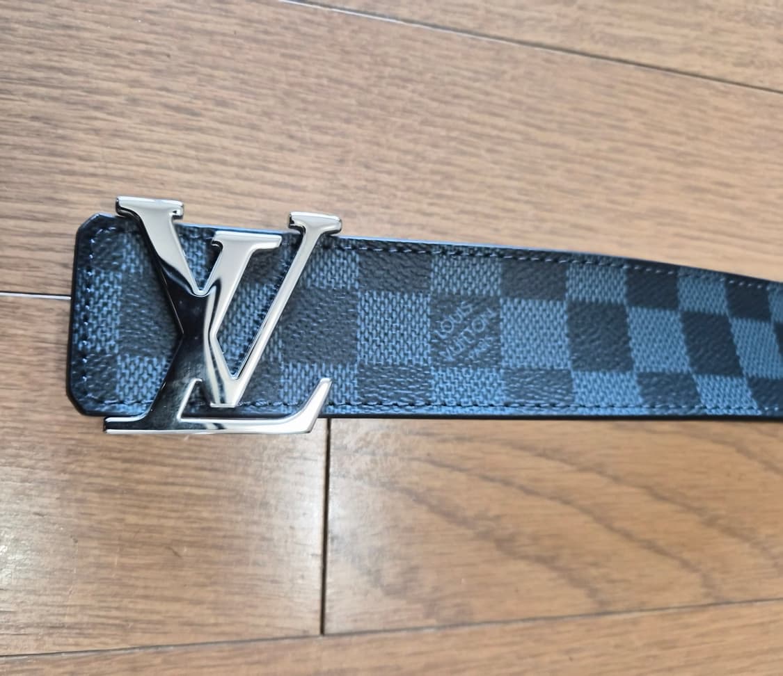 (정품) 루이비통 다미에 LV로고 벨트 그라피트 (명품 남자 허리띠) 상품이미지2