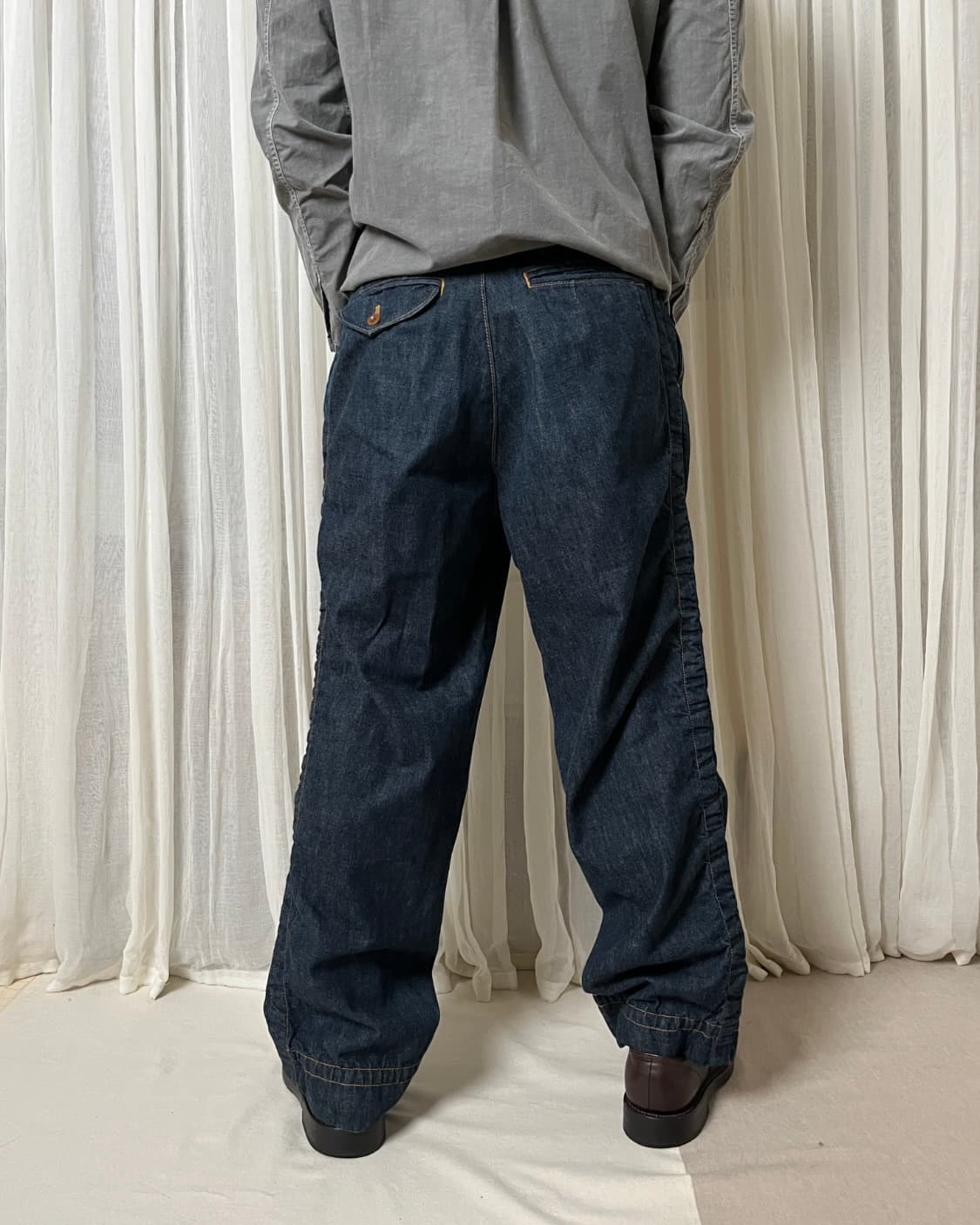 Kolor 데님 퍼커링 팬츠 컬러 denim  상품이미지8