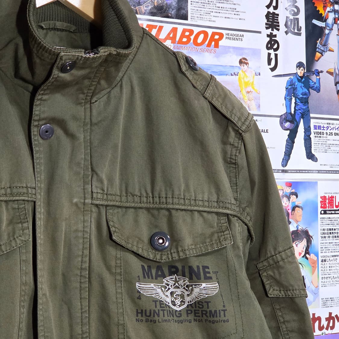 빈티지 밀리터리 절개 항공 자켓 상품이미지3